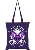 Succubus Gifts Crazy Bat Lady Purple Totebag Lila