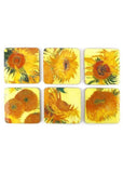 Succubus Art Sunflowers van Gogh Set Mit 6 Untersetzern