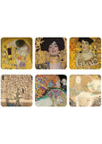 Succubus Art Klimt Set Mit 6 Untersetzern