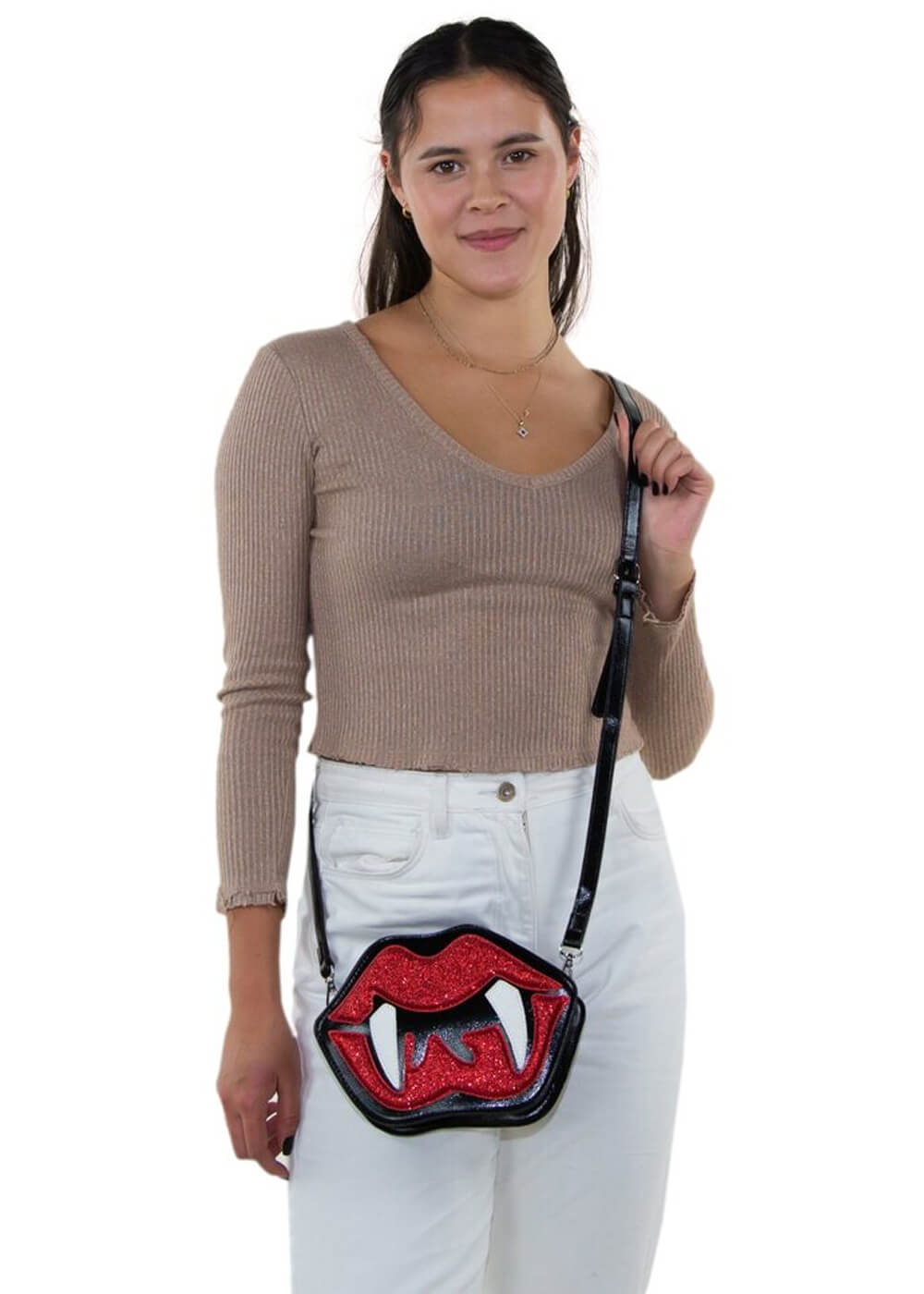 Succubus Bags Vampire Mouth Umhangetasche