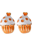 Succubus Cupcake Glossy Ohrstecker Orange