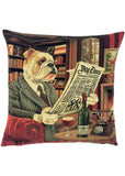 Succubus Home Reading Bulldog Kissenbezug Braun