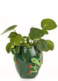 Succubus Home Animal Tree Frog Vase Grün