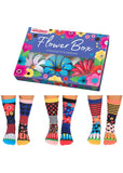 United Odd Socks 6 Dames Socken Flower Box