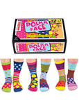 United Odd Socks 6 Damen Socken Polka Face